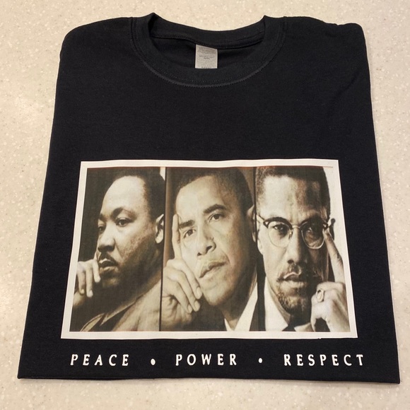 Beautiful new unisex “ Peace, Power, Respect” tee - Picture 1 of 4